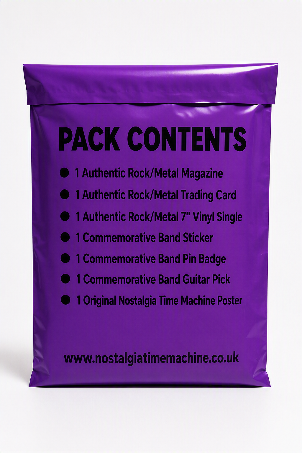 Rock and Metal Mystery Pack contents